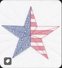 Jack Dempsey White 18" Quilt Squares American Star