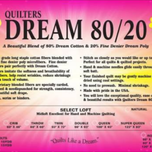 Quilters Dream Natural 80/20 Select 93" Queen Per Yard