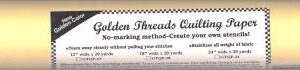 Golden Threads 12" Quilting Paper