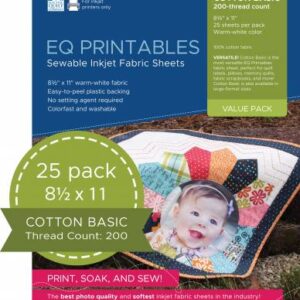 200 TC Basic Cotton Printable Fabric Sheets each