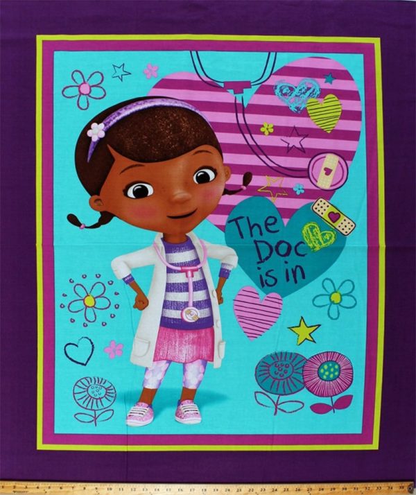 Disney Doc McStuffins The Doc is in 36 In. Panel Multi Fabric