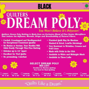 Quilters Dream Black Poly Select Bag King 120"x122"