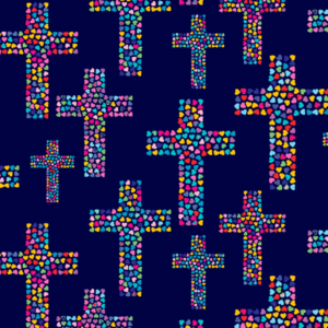 David Textiles Loving Crosses DX29341C