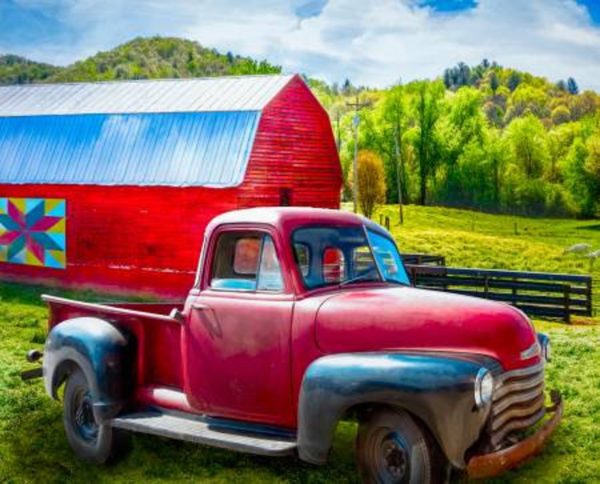 Ole Red Truck panel