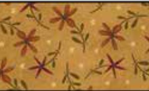 Henry Glass Folk Art Flannel 2 Daisy Toss Gold