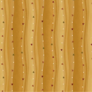 Henry Glass Folk Art Flannel 2 Wavy Strip Gold