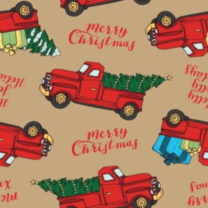 MDG Red Christmas Truck