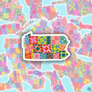 Pennsylvania State Quilt Stickers