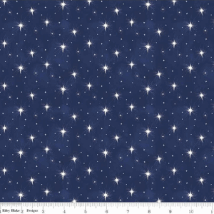 RBD Come Let Us Adore Him Navy Stars