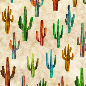 QT Fabric Cactus
