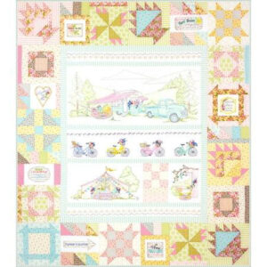 Girls Complete Quilt Pattern Set by Crabapple Hill Studio: Pickup and Trailer; Clawfoot Tub S Week Tent; Bicycles and Lace; Lace and Signs Assembly