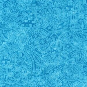 CF 108" Subtle Paisley - Blue Jewel