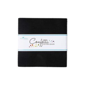 Riley Blake Confetti Cotton 5" Stacker Black