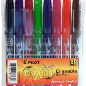 Frixion Pen Assortment 8 pack Fine Point 0.7mm Heat Erase