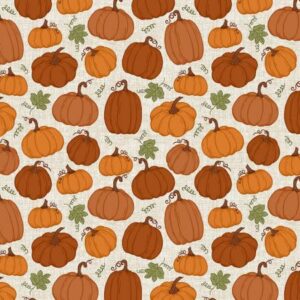 Benartex Natural Rustic Pumpkins # 13047B-07