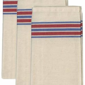 Aunt Martha's Americana Stripe Herringbone Towels Pkg of 3