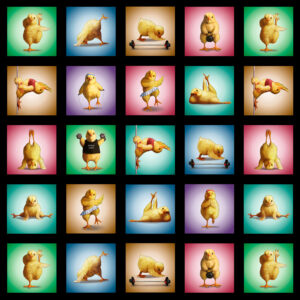 Fitness Chicks Block Panel Black