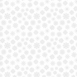 Wilmington Prints White On White Small Snowflakes # 39164-100