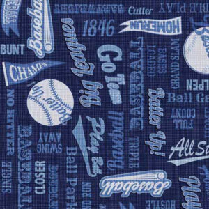 QT Fabric Bases Loaded Text Navy