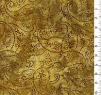 Textile Creations Batik Packed Paisley Mustard CNJ-606