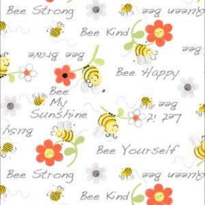 Susybee White Bee Words SB20362-100