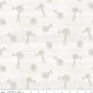 Riley Blake Spring Barn Quilts Windmills Parchment