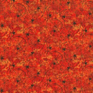 Spider Web Orange Glitter