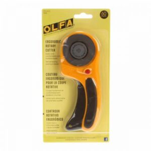 Olfa 60mm Deluxe Ergonomic Rotary Cutter Yellow