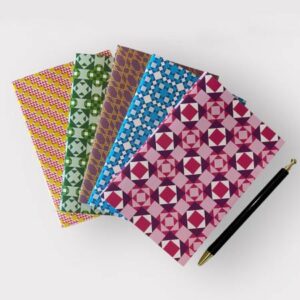Quilt Jazz Soft Notebooks 4"x6" Set of 5