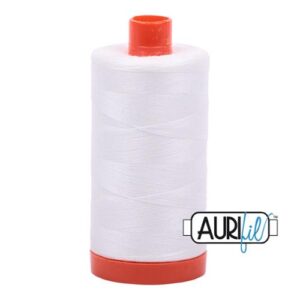 Aurifil Natural White Cotton Mako Thread 50wt 1300m