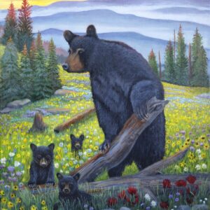 Mothers Protection Black Bear Panel