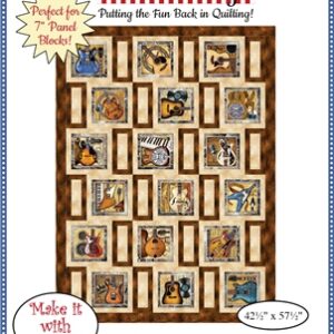 Fabric Cafe Streetcar 3-Yard Quilt Pattern | Perfect for 7" Panel Blocks