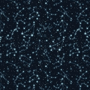 Benartex Celestial Skies It's In The Stars Twilight