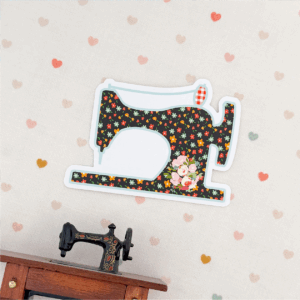 Vintage Sewing Machine Sticker