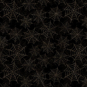 QT Fabrics Jeepers Creepers Spider Webs