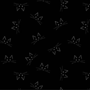 RBD Blackout Cat Face Black