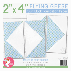 Its Sew Emma Flying Geese 2"x4" Block Foundation Paper Pad