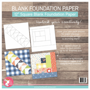 Its Sew Emma Blank 12" Foundation Paper Pad