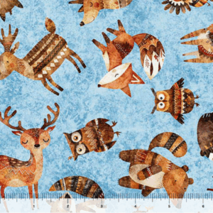 Bearsville Woodland Toss Sky Blue