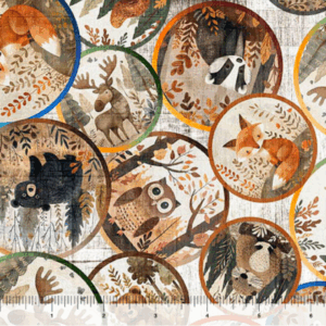 Bearsville Animal Tondos Birch