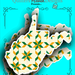 West Virginia Quilt Sticker