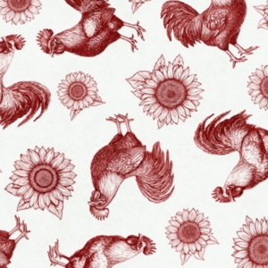 QT fabrics Rule The Roost Roosters and Sunflowers