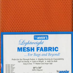 By Annies Lightweight Mesh Fabric - Pumpkin - 18x54in
