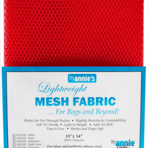 By Annies Lightweight Mesh Fabric - Atomic Red - 18x54in