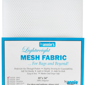 By Annies Lightweight Mesh Fabric - White - 18x54in