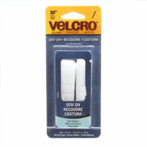VELCRO® Brand Fastener Regular Duty Strip White 3/4in x 30in Sew On