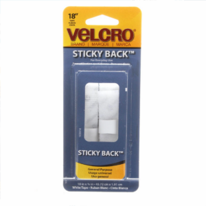 VELCRO® Brand Fastener Regular Duty Strip White 3/4in x 18in Stick On