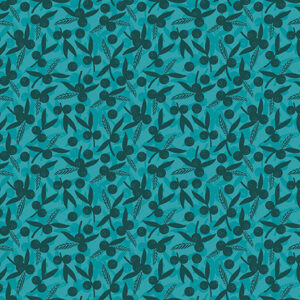 QT fabrics Dahlias at Dusk Leaf & Berries