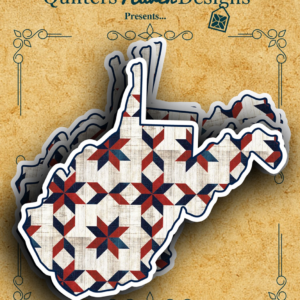 West Virginia Quilt Sticker Freedom