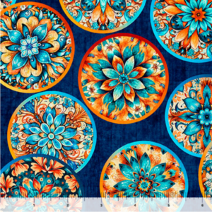 QT fabrics Oasis Fiesta Circles